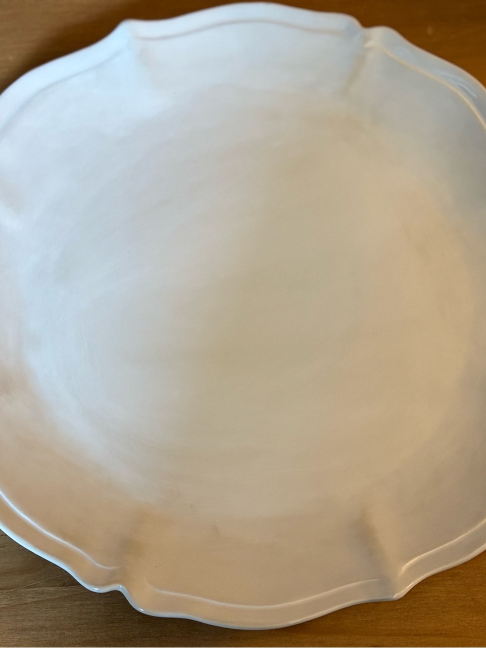 Magnolia Cream Ceramic Dinner Plate